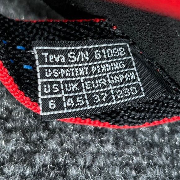 Teva Sandals Women's 6 Red Vintage Toe Post Platform Beach Athletic Flip Flops - Picture 13 of 13